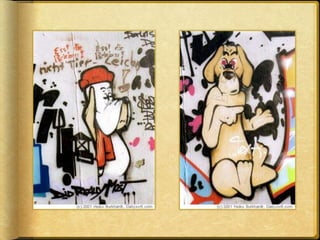 Der Grenz-Artist
Thierry Noir
bemalte die Mauer
als erster Künstler
 