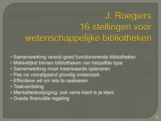 M. LineA fresh look at libraryco-operationWederkerigheid is vereist