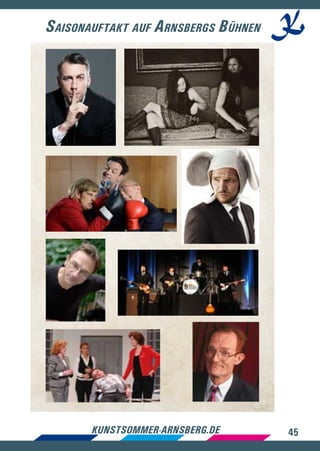 45kunstsommer-arnsberg.de
Saisonauftakt auf Arnsbergs Bühnen
 