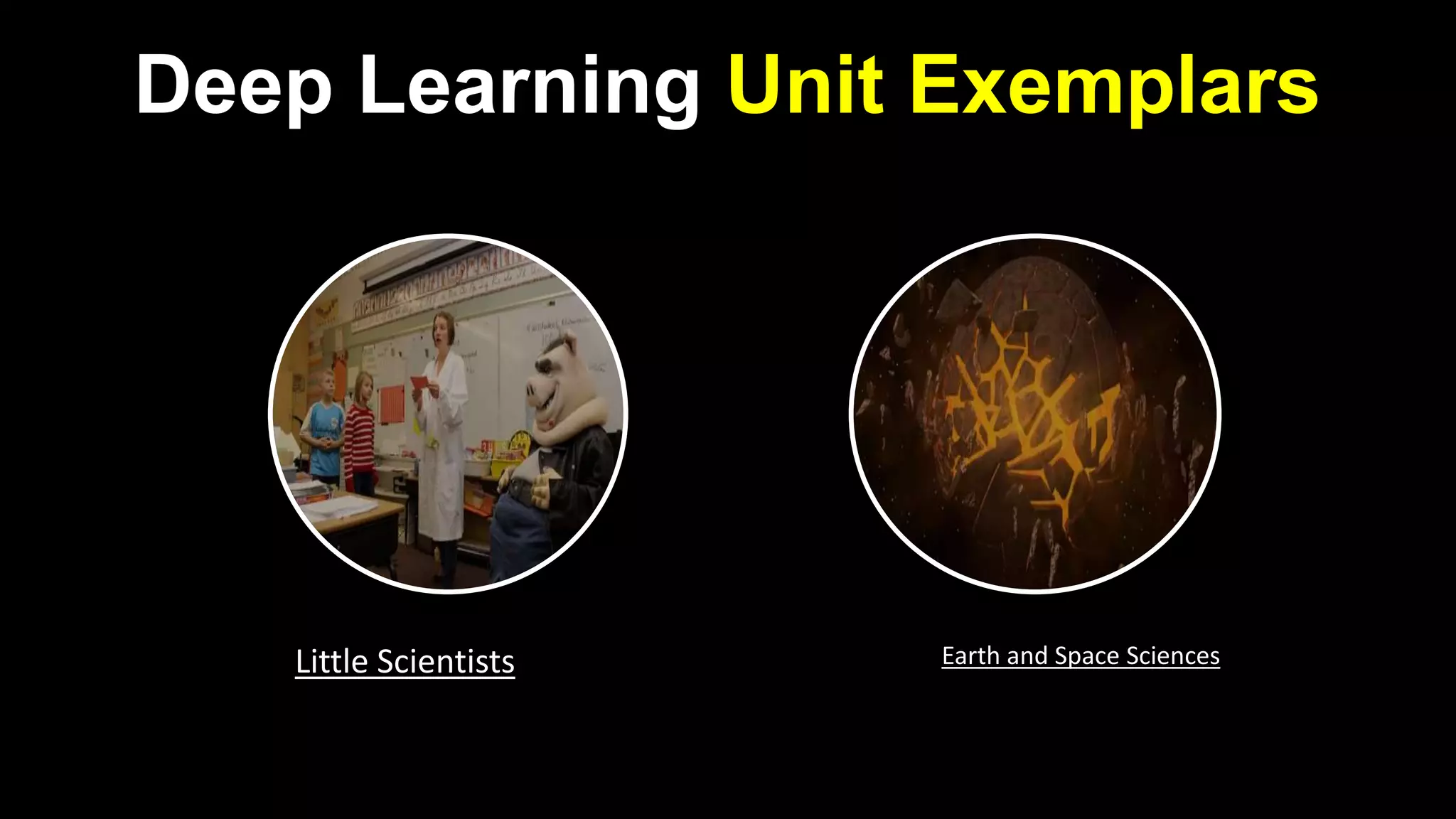 Deep Learning Unit Exemplars
Little Scientists Earth and Space Sciences
 