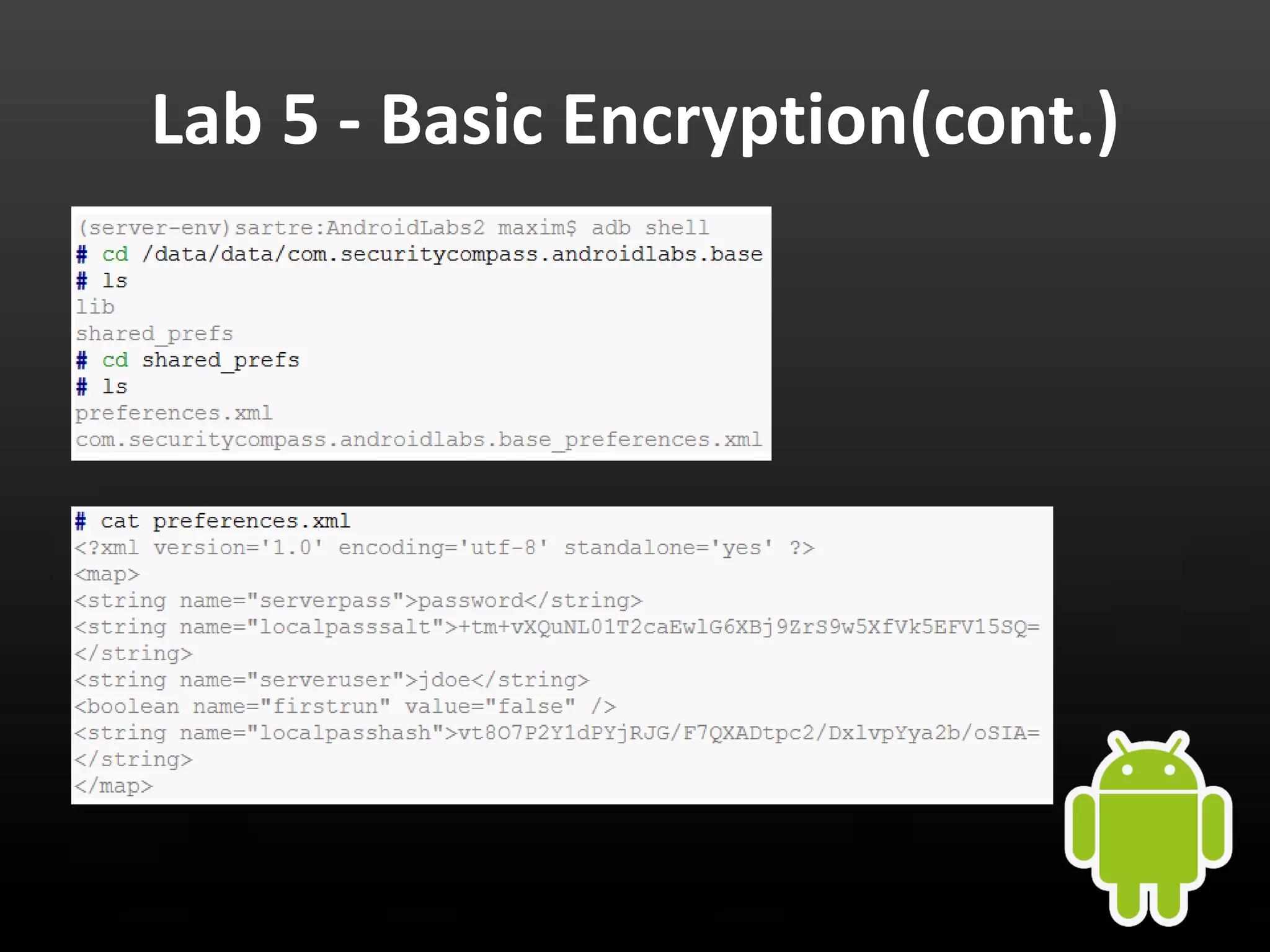 Lab 5 - Basic Encryption(cont.) 