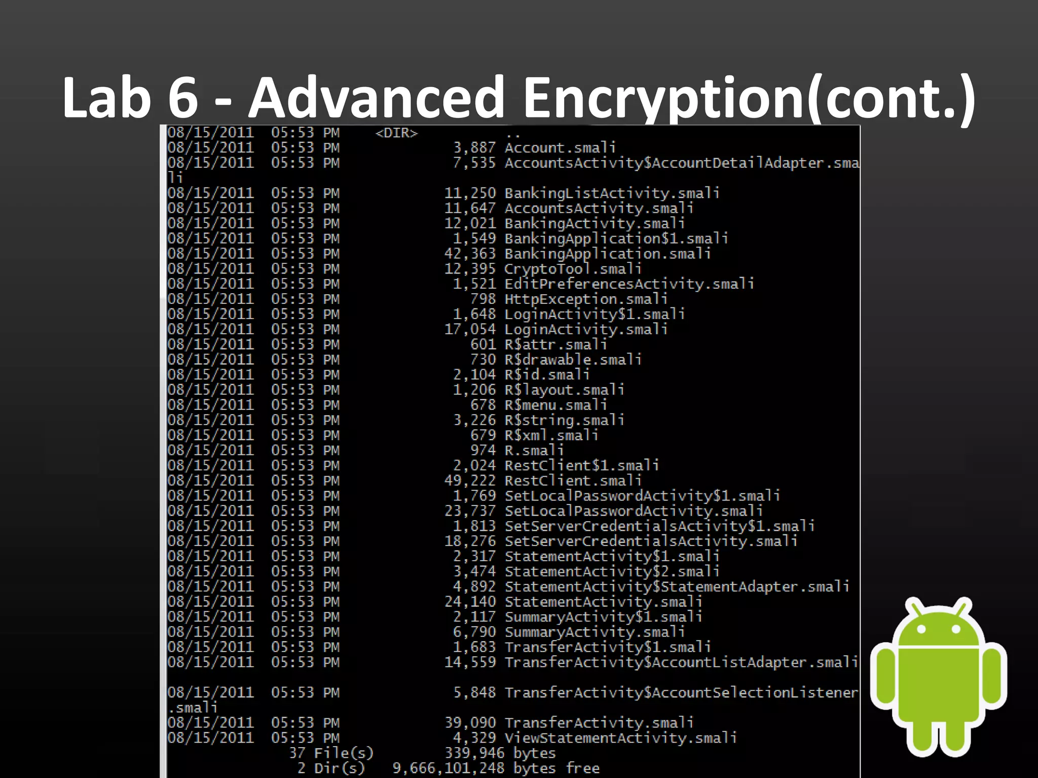 Lab 6 - Advanced Encryption(cont.) 