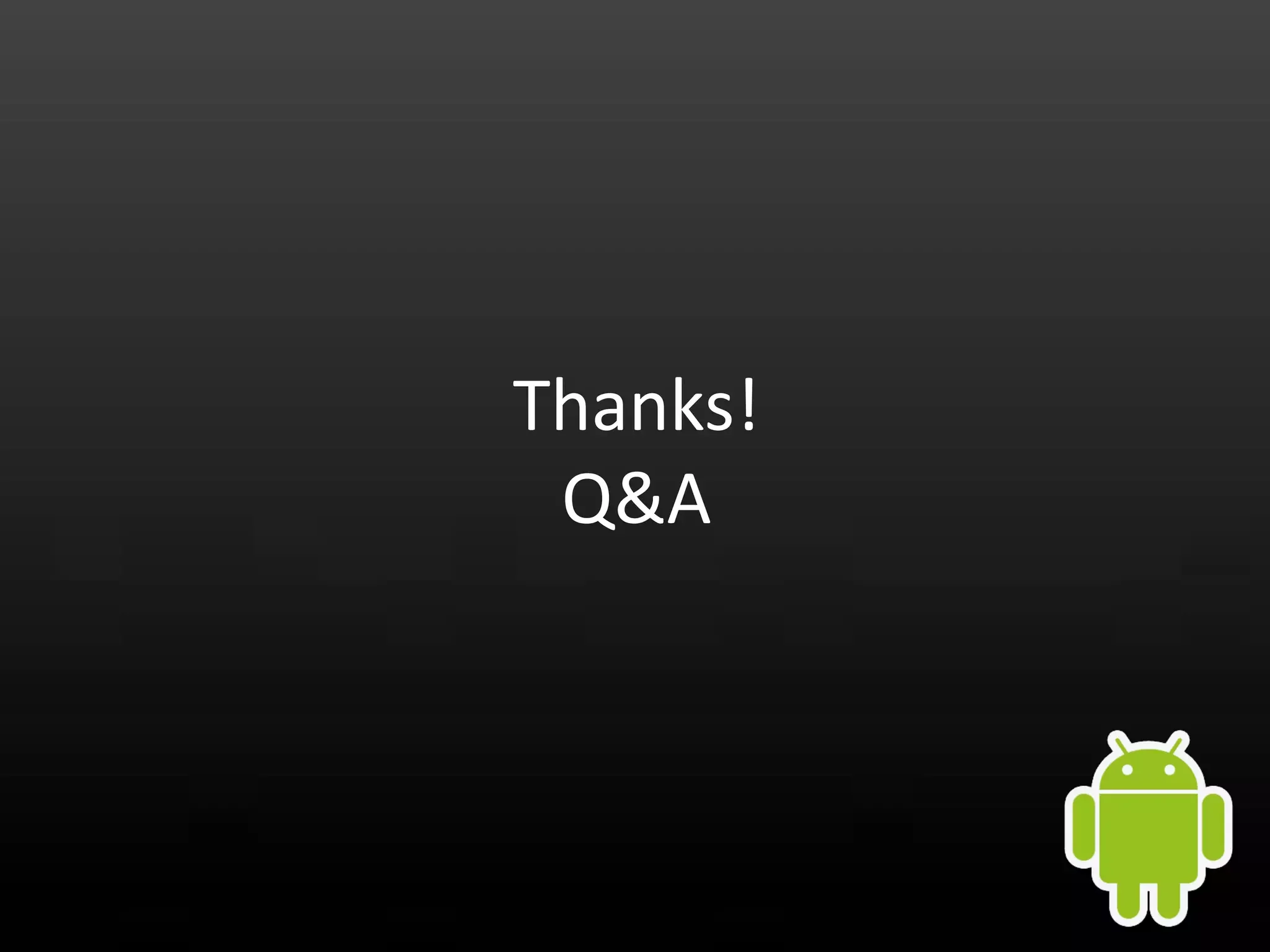Thanks! Q&A 
