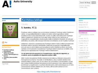 https://blogs.aalto.fi/kenttateoria/
 