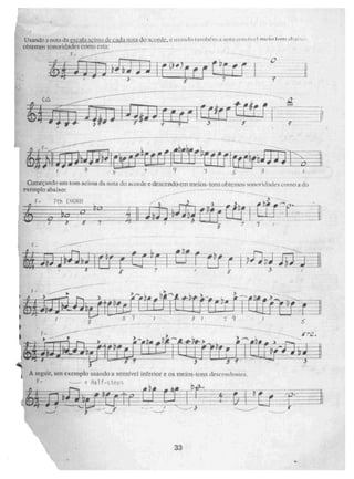 1
-
Começando um tom acima da nota do actil de e deseellidO em meios-tons obtemos sonoridades OMO 3 do
exempto abaixo: _ _
20
2,t1E--Fr:brif
- - -
7
A seguir, uni exemplo usando a sensível inferior e os meios-tons descendentes.
33
- - Half-steps
Usando a nota da çrsçalaatzlina_du,tddiol
. " a,do acople_ e usando III raibém i non seu...f;1 meio tom dmi,o,
Obtemos sonoridades como esta:- -
F -
_
 