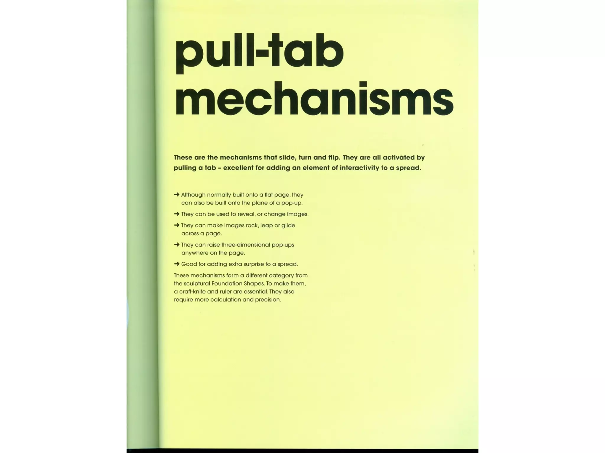 Pop Up Design and Paper Mechanics