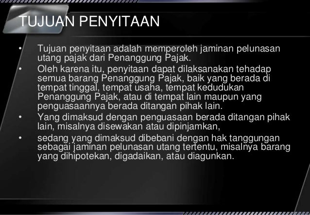 bergerak barang jaminan sita penagihan Kup bergerak barang jaminan sita penagihan Kup
