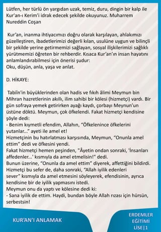 Kur An ı Anlamak Pptx