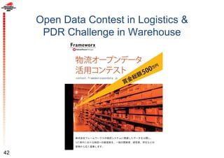 Open Data Contest in Logistics &
PDR Challenge in Warehouse
42
 