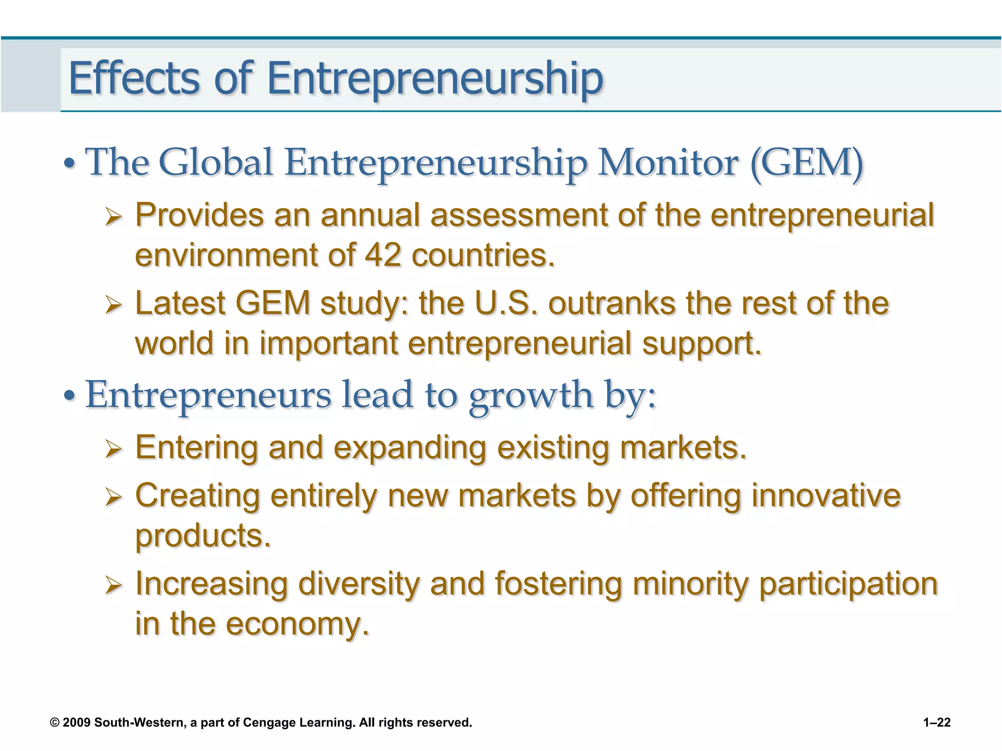 Chapter 1 The Revolutionary Impact of Entrepreneurship | PPT