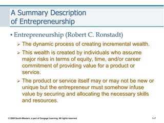 Chapter 1 The Revolutionary Impact of Entrepreneurship | PPT