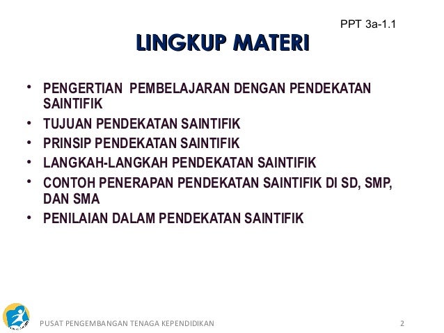 Pendekatan Saintifik Kurikulum 2013