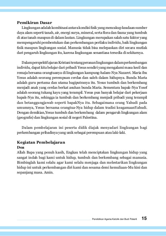 Contoh doa spontan agama katolik