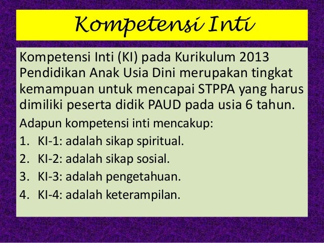 Contoh Stppa Paud Usia 4 5 Tahun Jejak Belajar