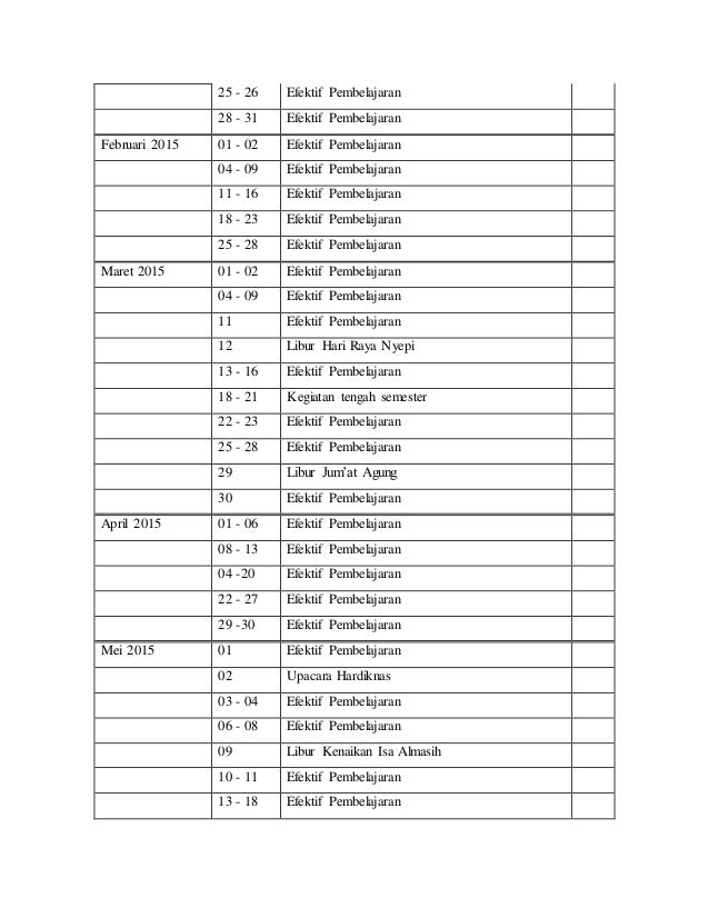 Kurikulum baru 2014 2015 TK Muslimat NU 05 Darul Rohmah 