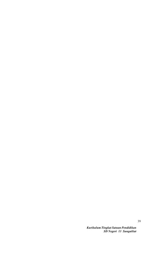 Kurikulum Tingkat Satuan Pendidikan
SD Negeri 13 Sungailiat
39
 