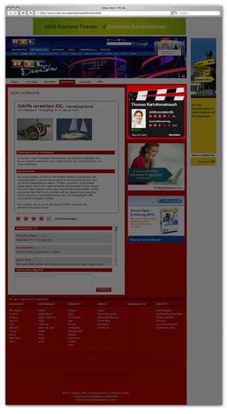 Social Media Strategie Kursergebnis: RTL