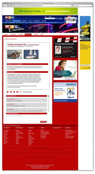 Social Media Strategie Kursergebnis: RTL