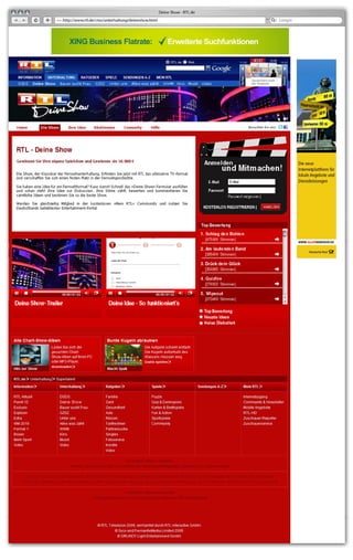 Social Media Strategie Kursergebnis: RTL