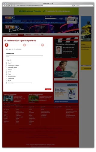 Social Media Strategie Kursergebnis: RTL