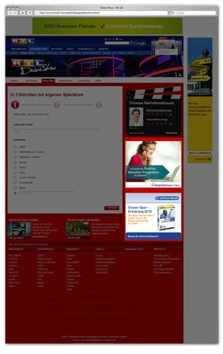 Social Media Strategie Kursergebnis: RTL