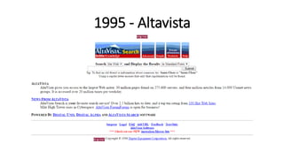 1995 - Altavista
 