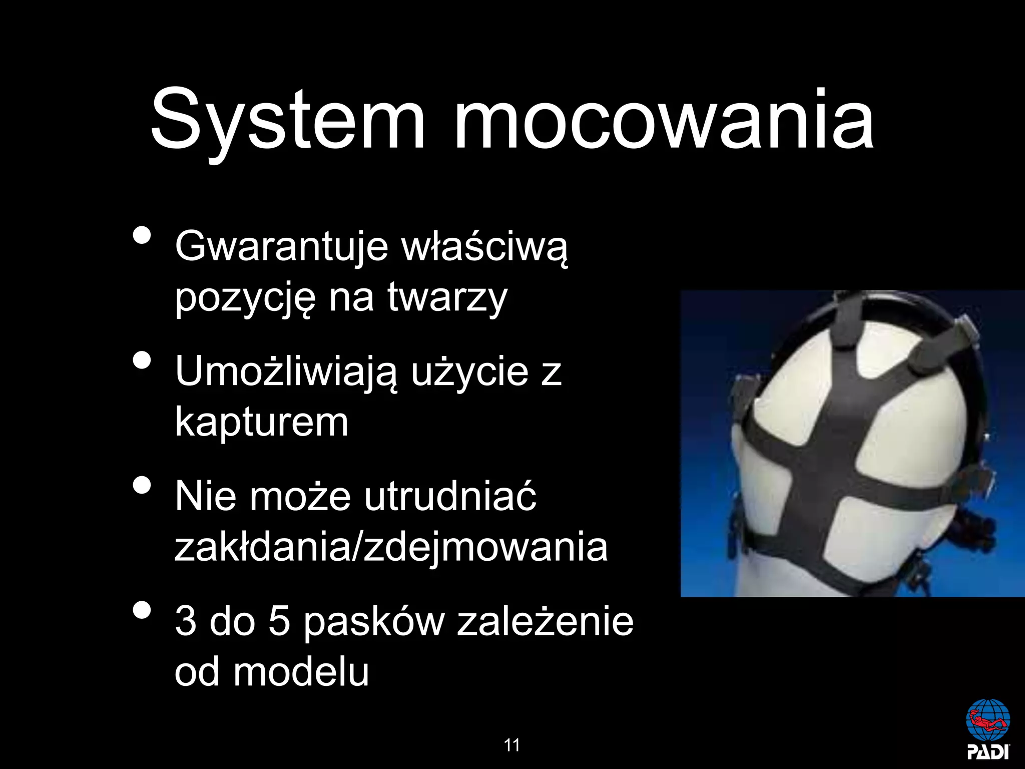 Kurs nurkowy maska pelno twarzowa prezentacja p