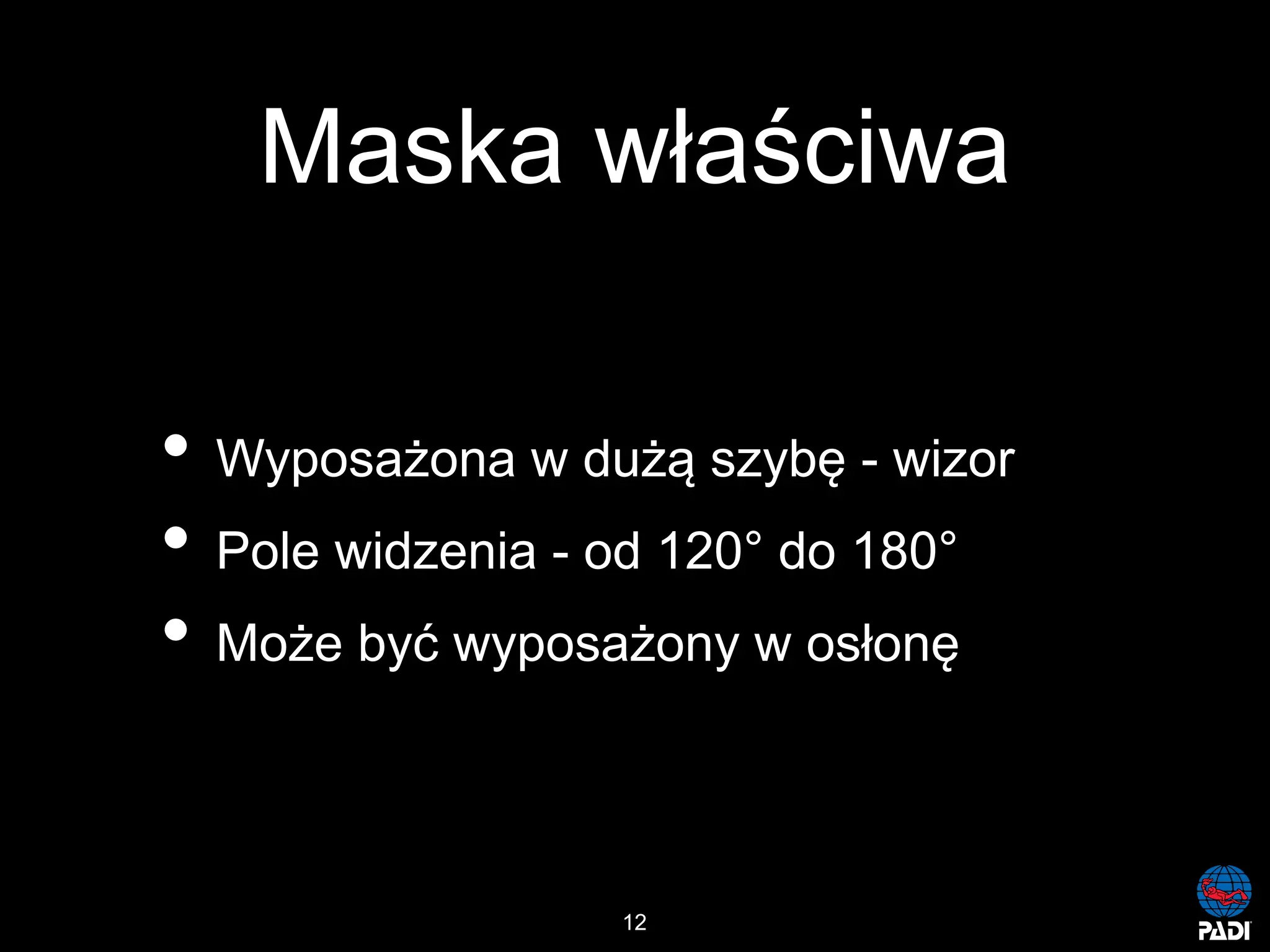 Kurs nurkowy maska pelno twarzowa prezentacja p