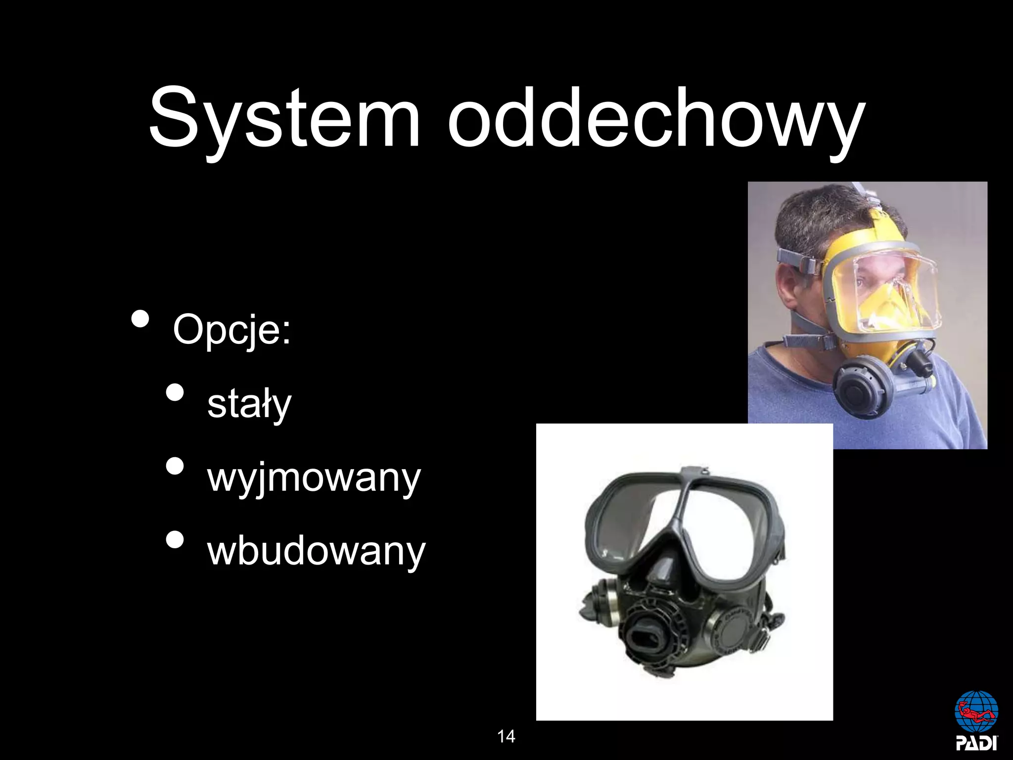 Kurs nurkowy maska pelno twarzowa prezentacja p
