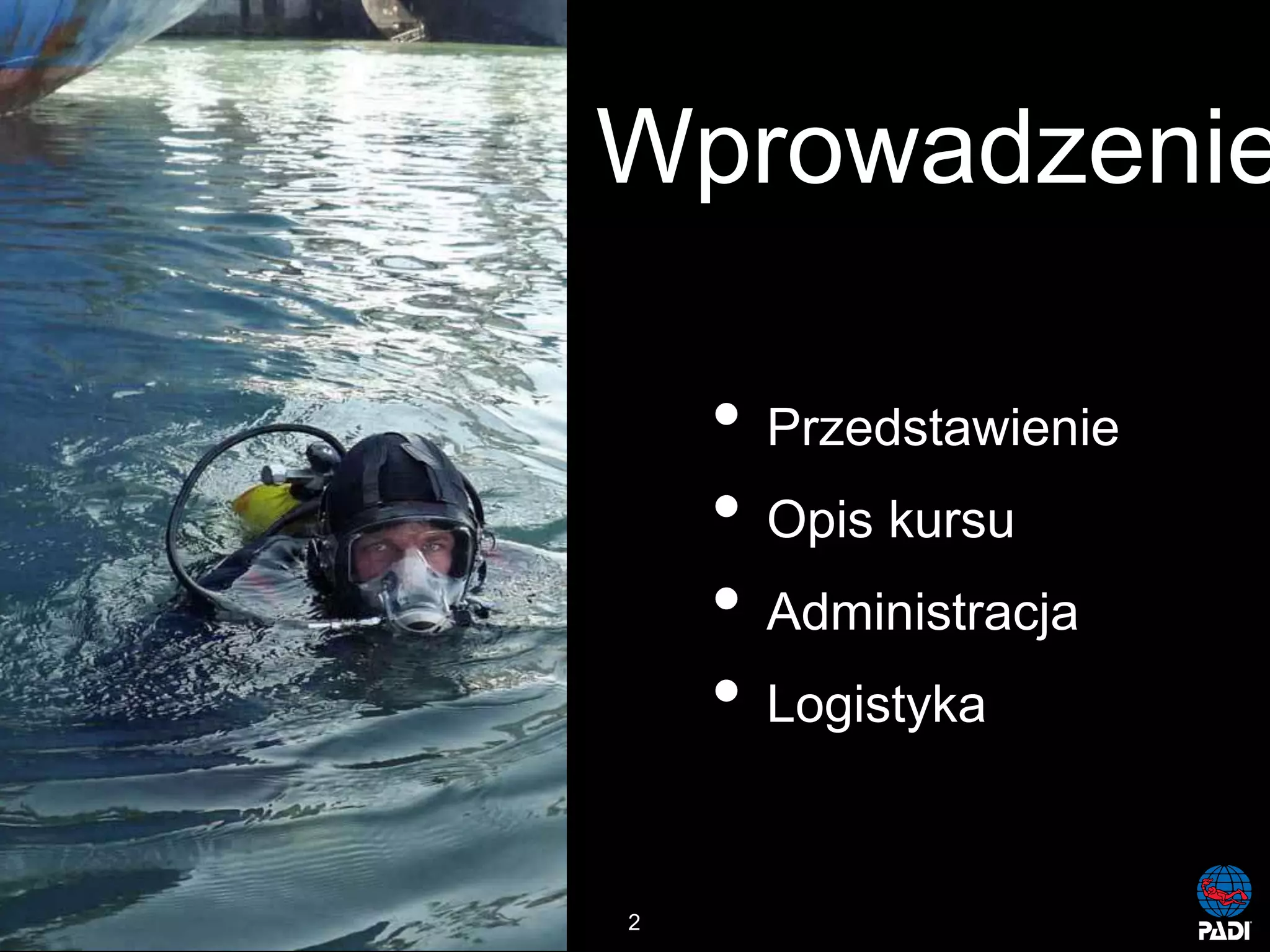 Kurs nurkowy maska pelno twarzowa prezentacja p