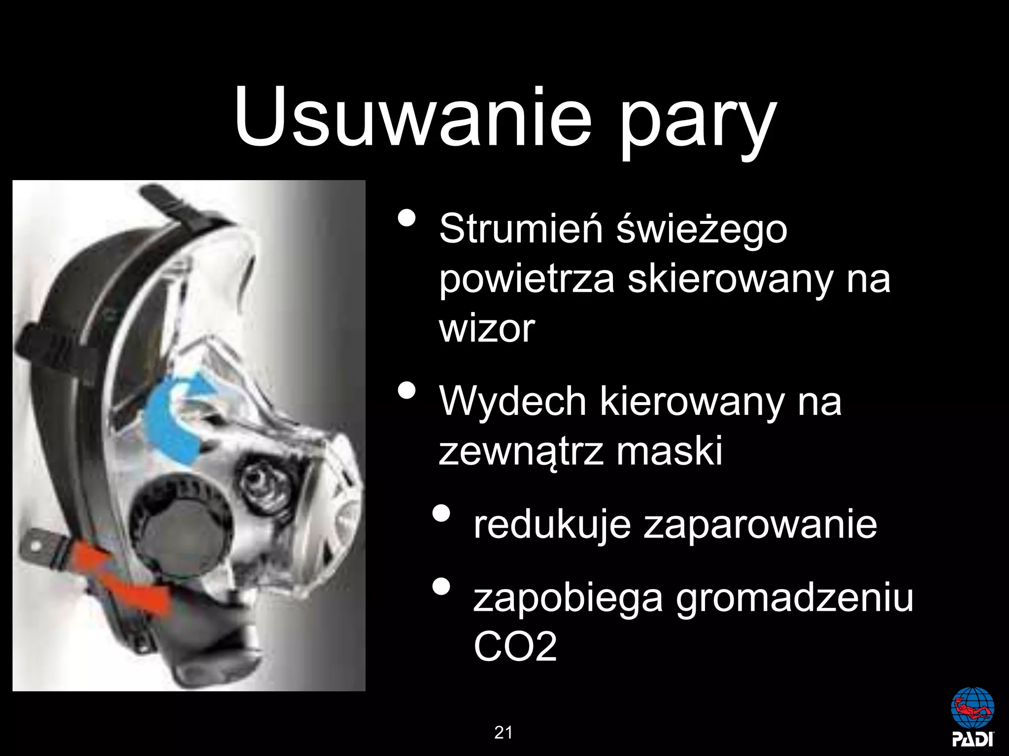 Kurs nurkowy maska pelno twarzowa prezentacja p