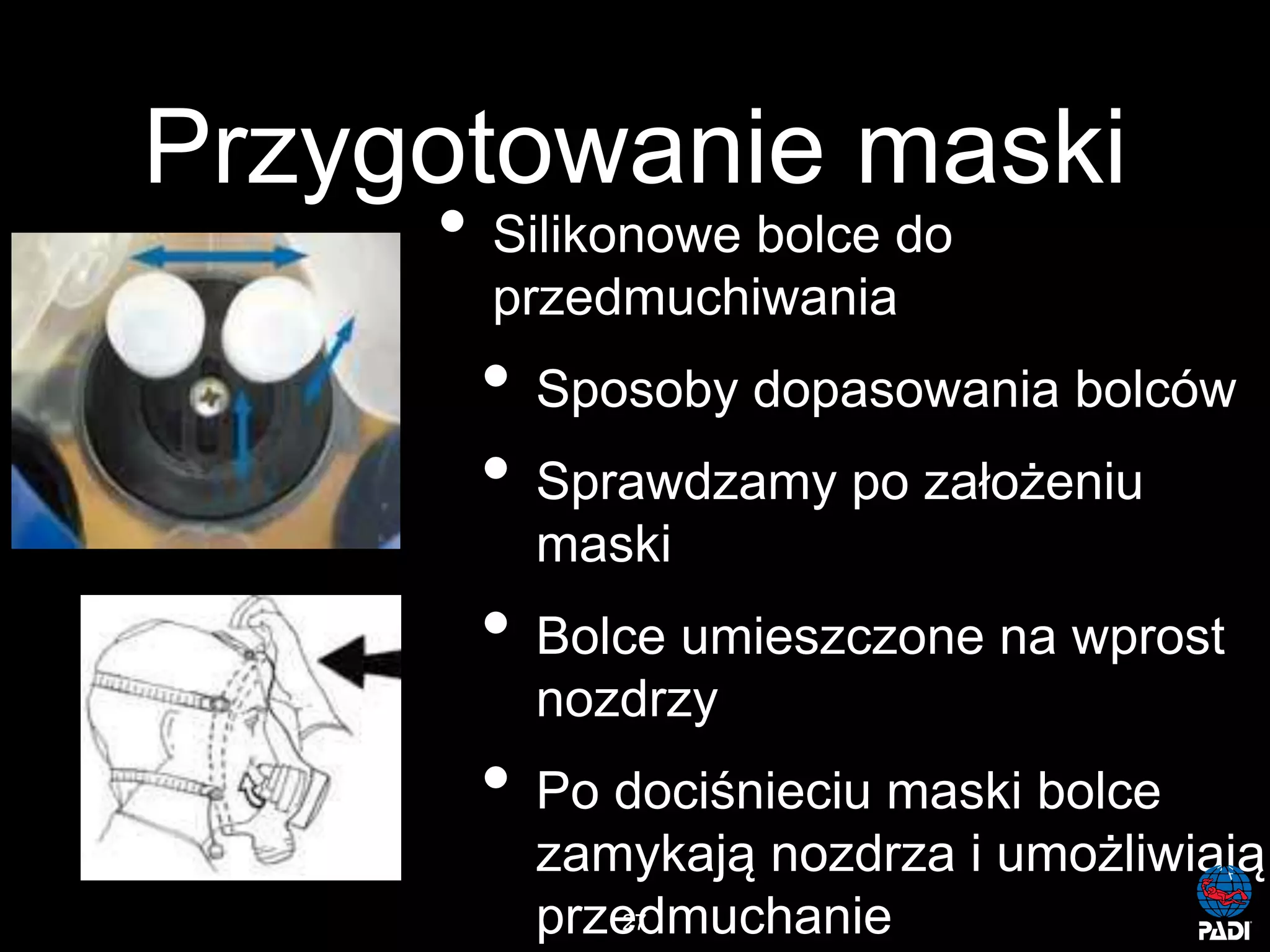 Kurs nurkowy maska pelno twarzowa prezentacja p