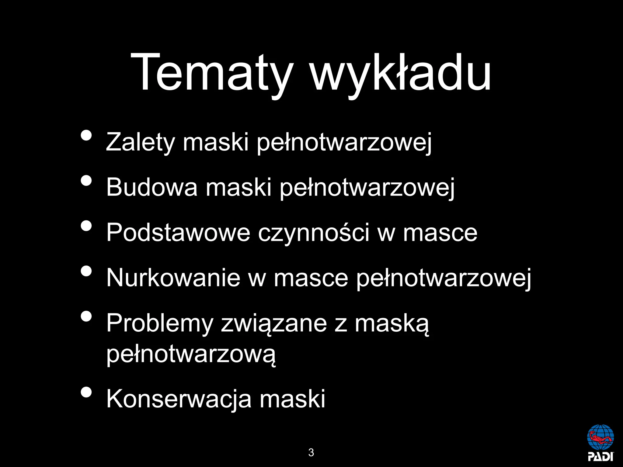 Kurs nurkowy maska pelno twarzowa prezentacja p