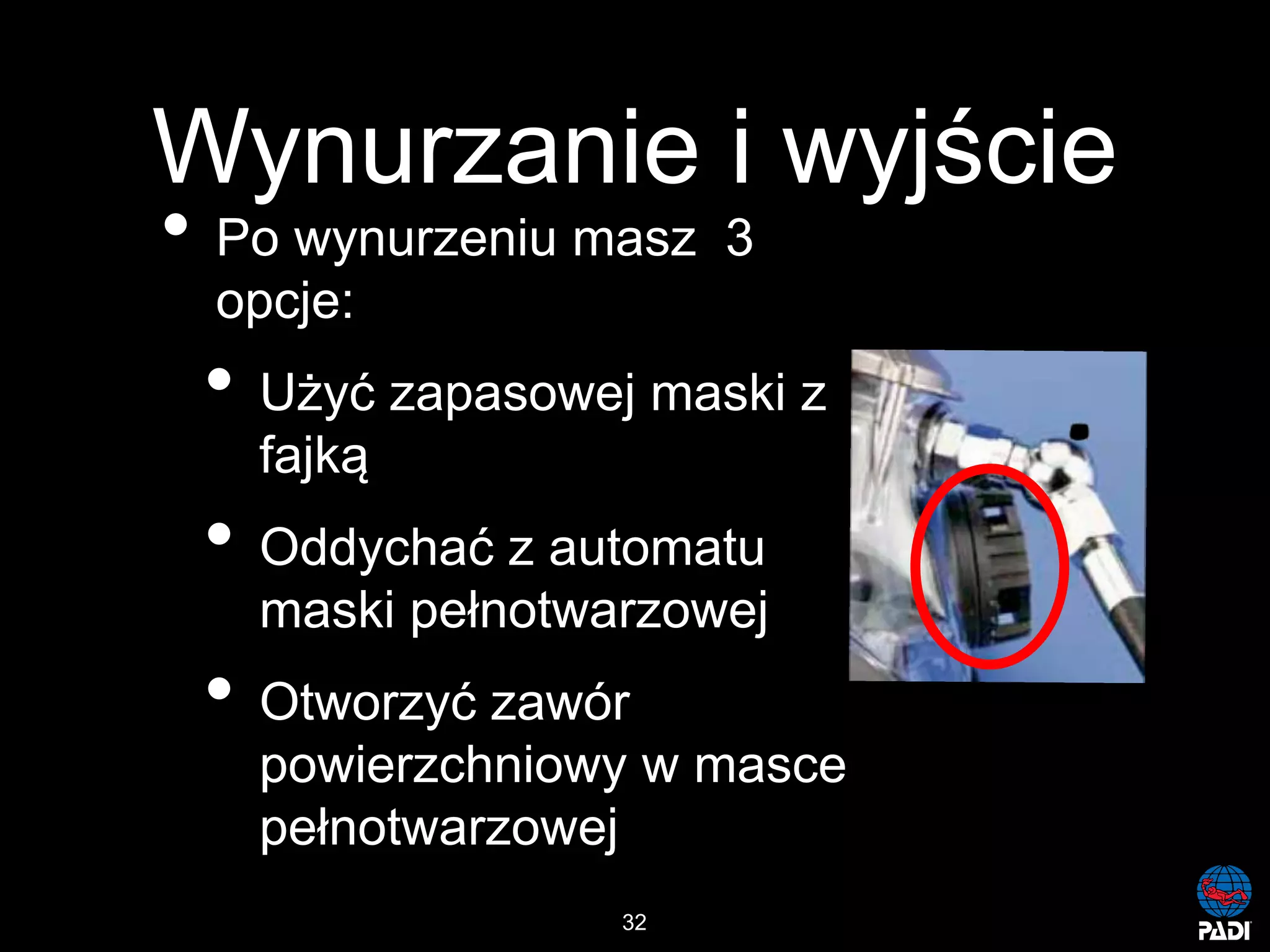 Kurs nurkowy maska pelno twarzowa prezentacja p
