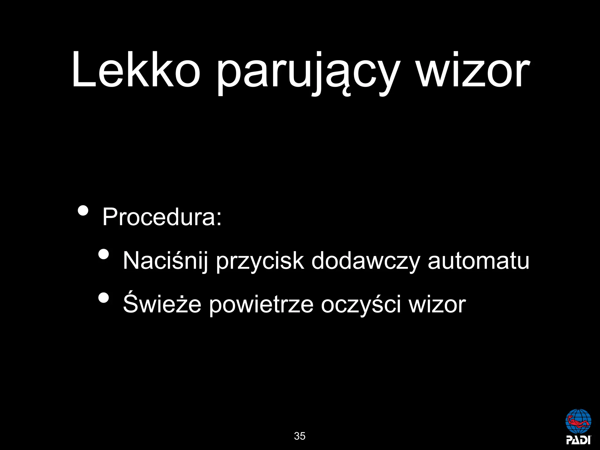 Kurs nurkowy maska pelno twarzowa prezentacja p