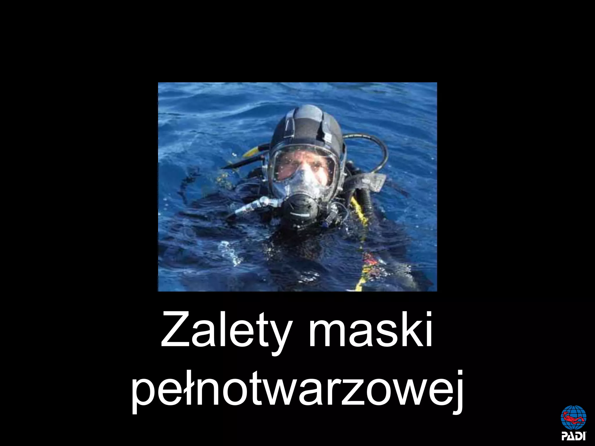Kurs nurkowy maska pelno twarzowa prezentacja p