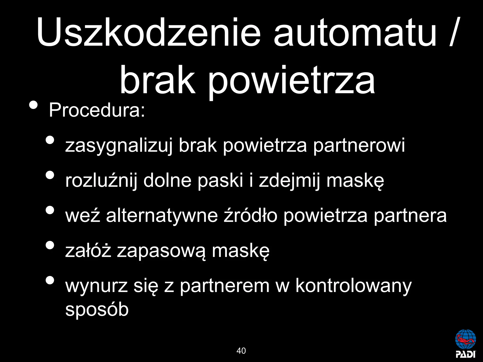 Kurs nurkowy maska pelno twarzowa prezentacja p