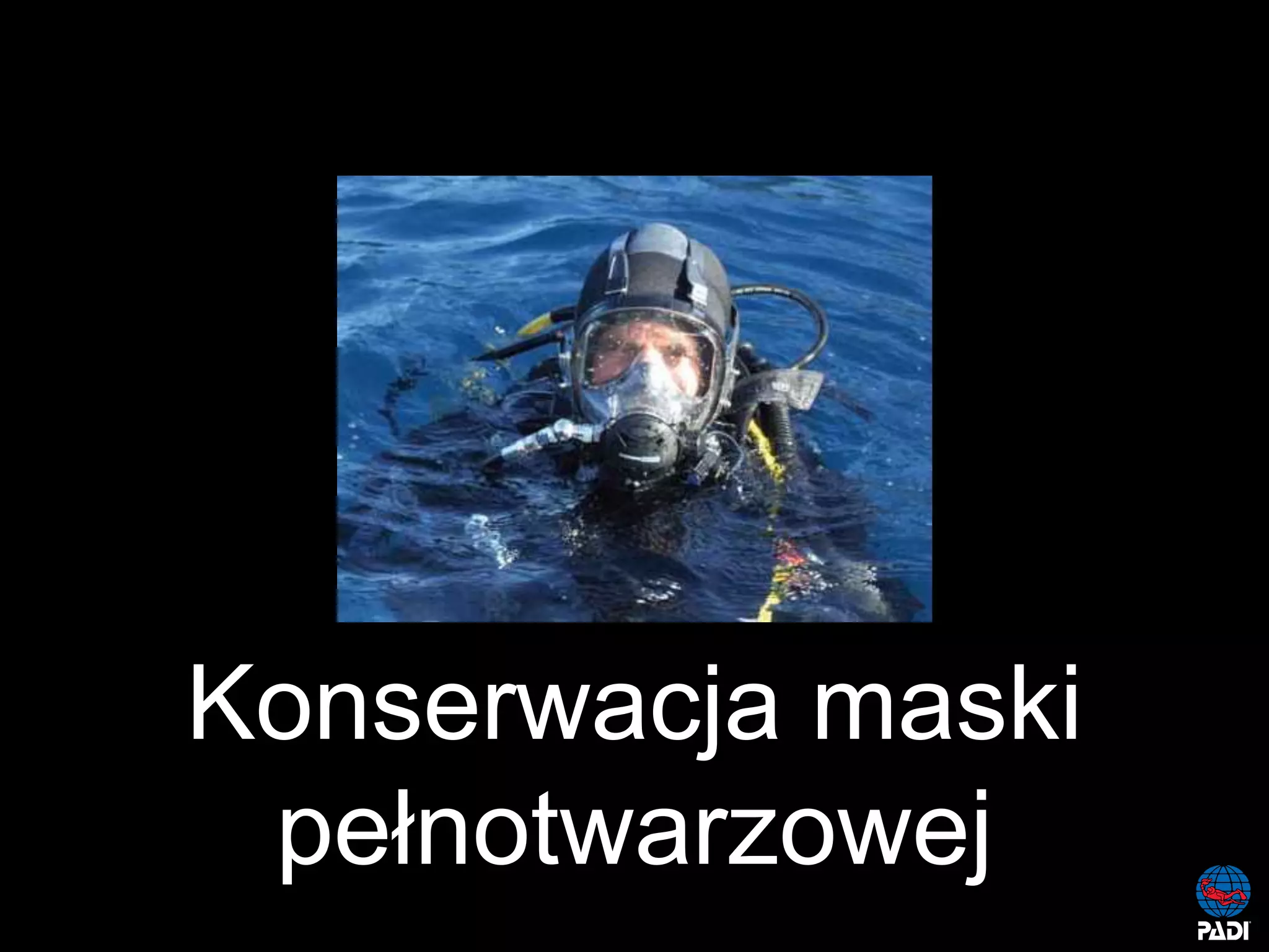 Kurs nurkowy maska pelno twarzowa prezentacja p