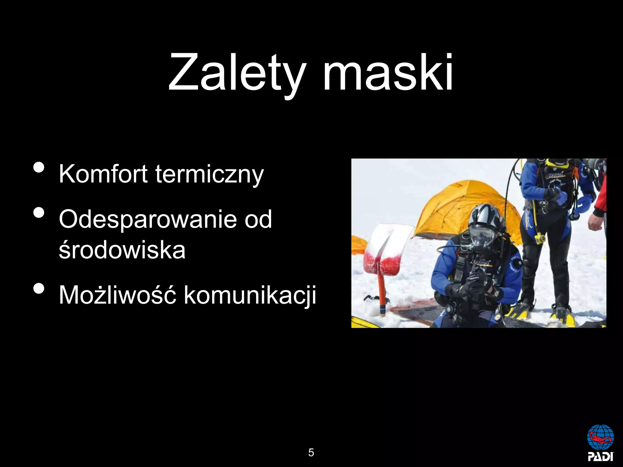 Kurs nurkowy maska pelno twarzowa prezentacja p