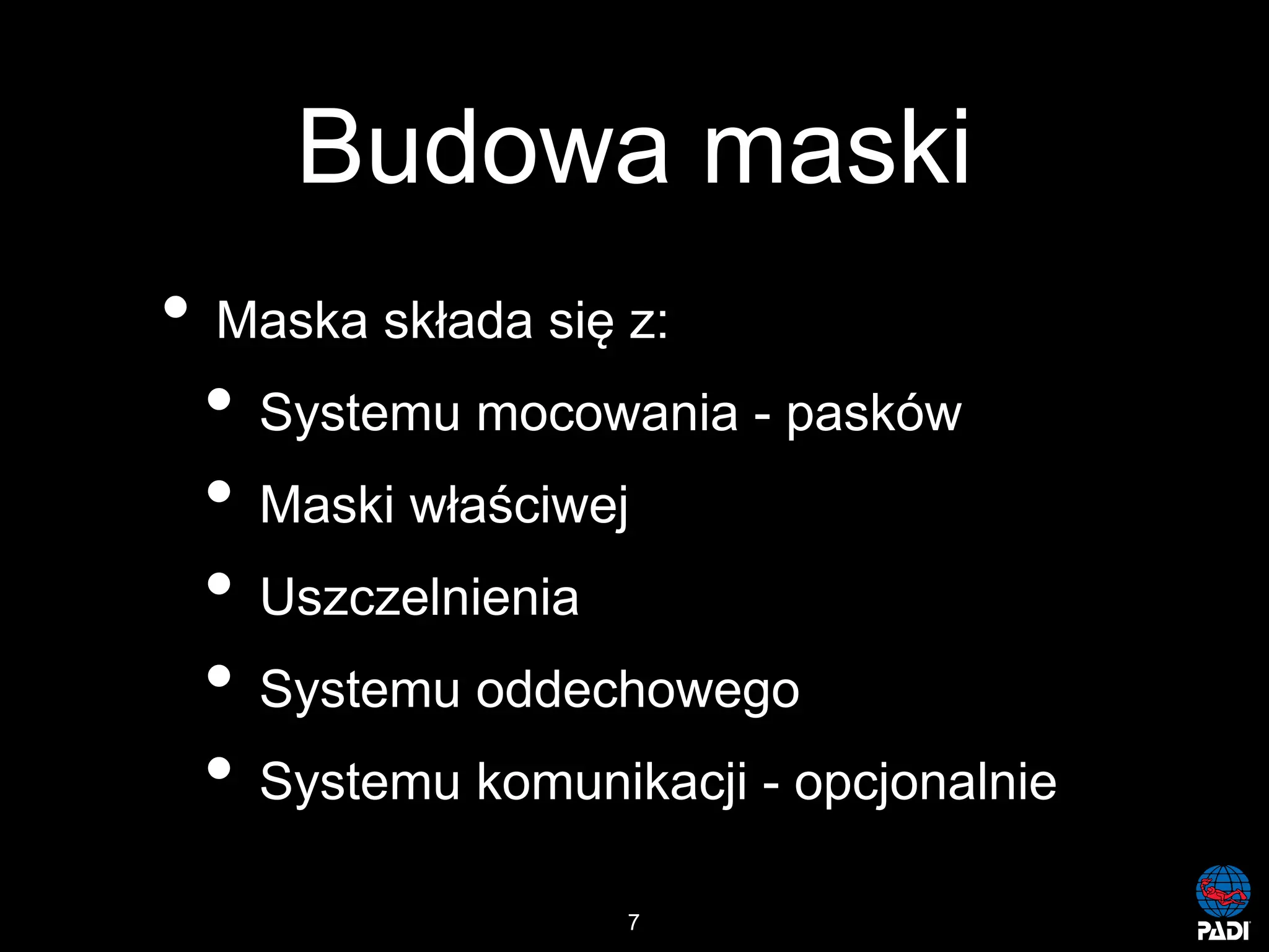Kurs nurkowy maska pelno twarzowa prezentacja p