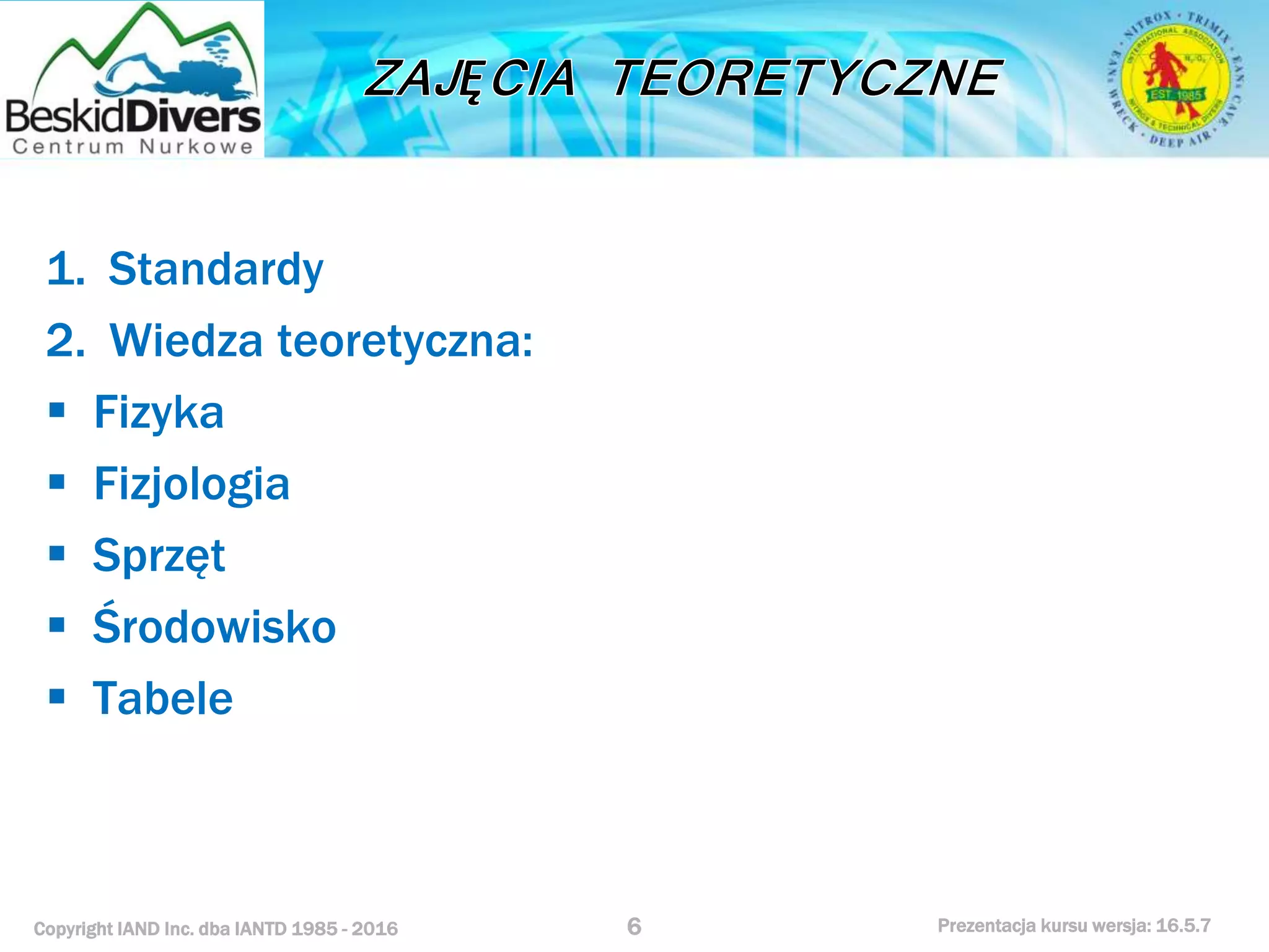 Kurs nurkowy rescue prezentacja beskid divers