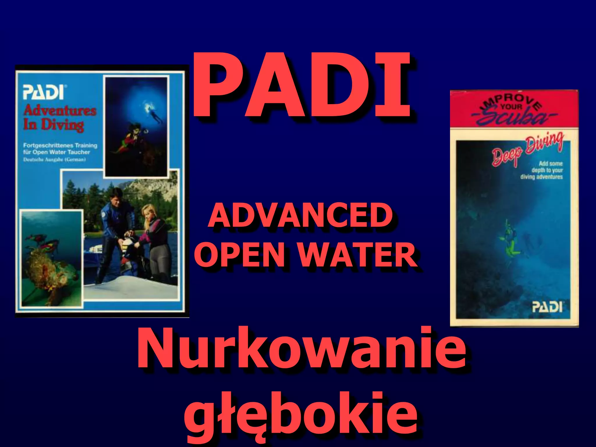 Kurs nurkowy specjalizacja deep prezentacja p.