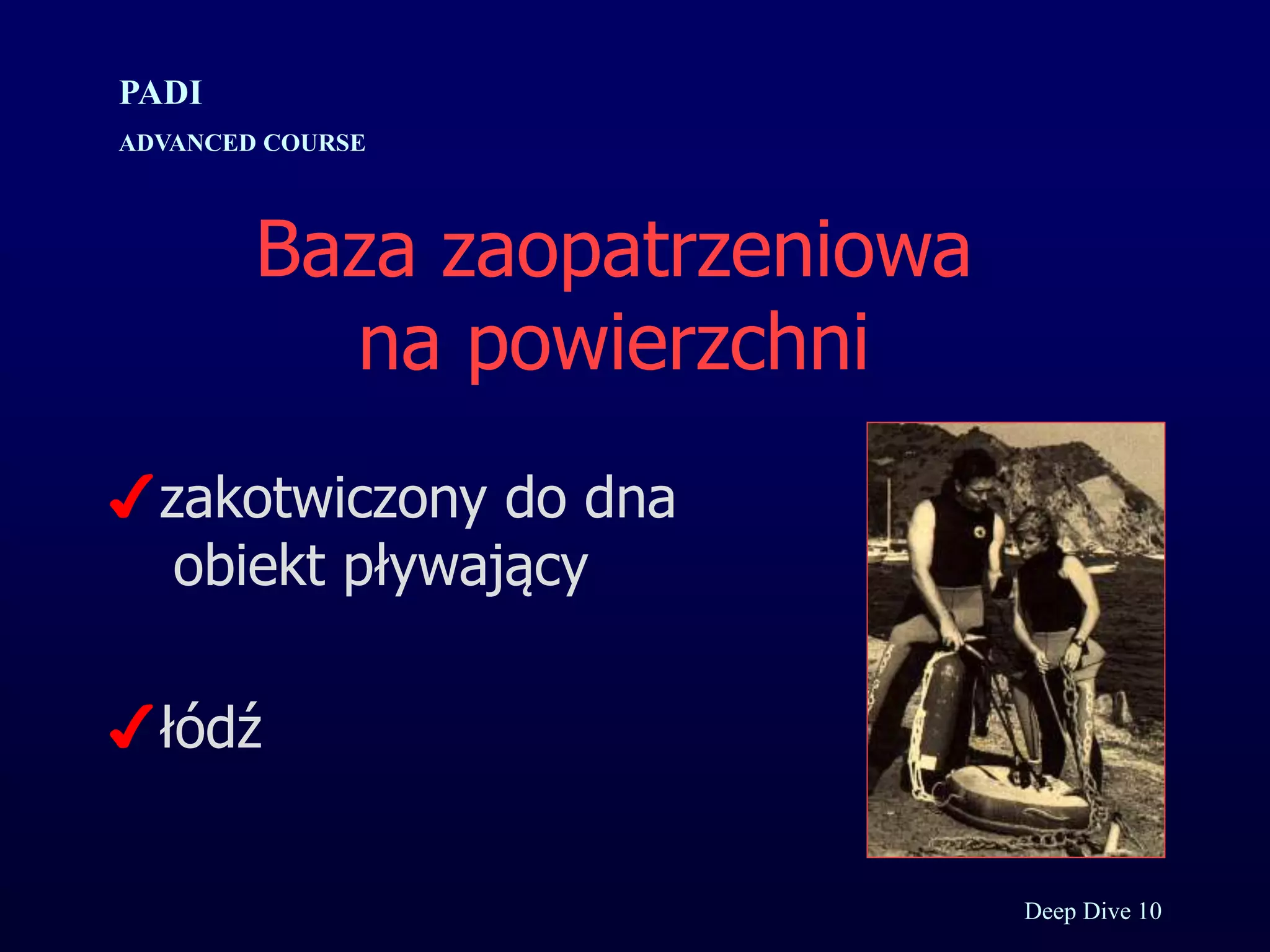 Kurs nurkowy specjalizacja deep prezentacja p.