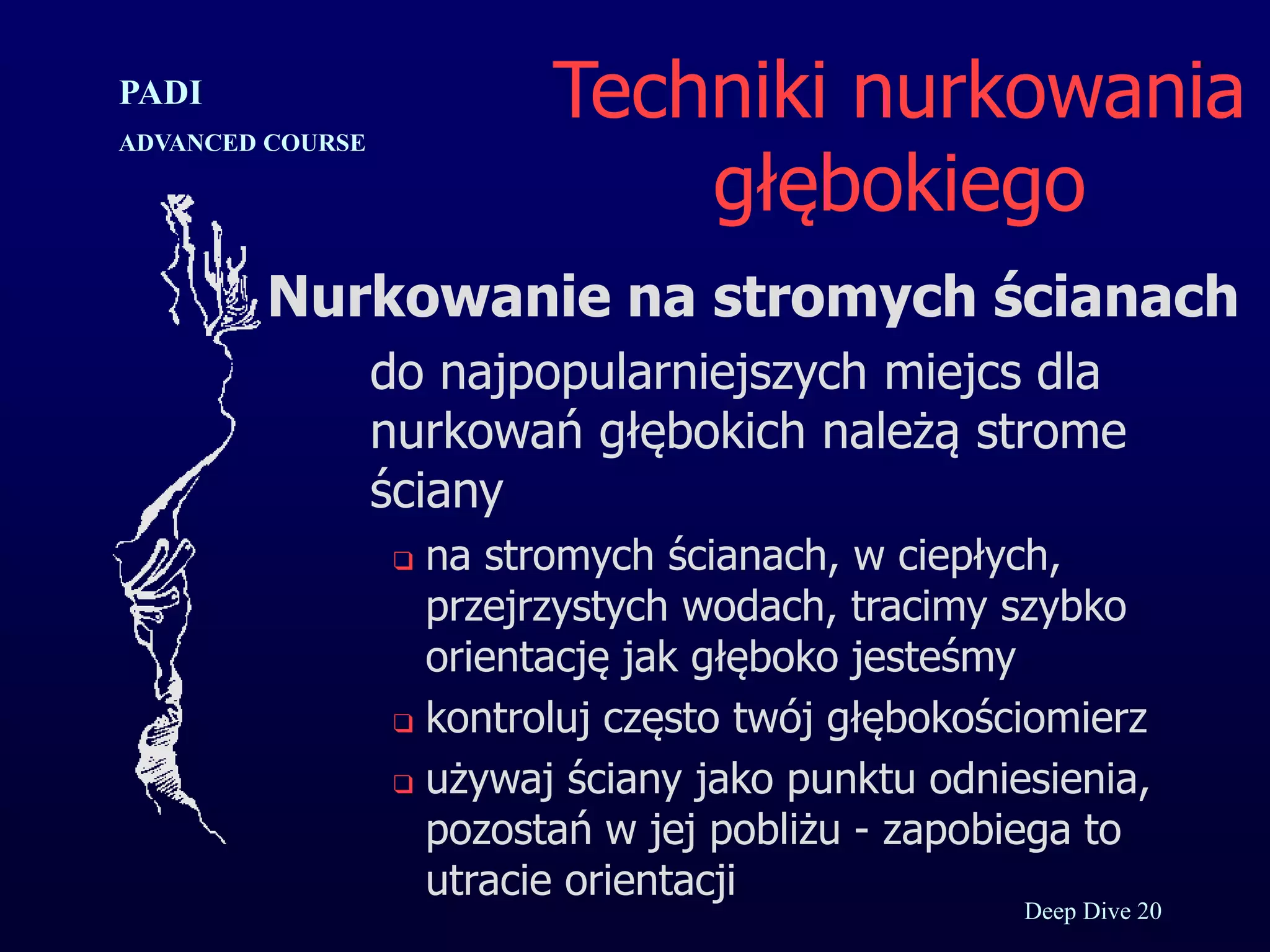 Kurs nurkowy specjalizacja deep prezentacja p.