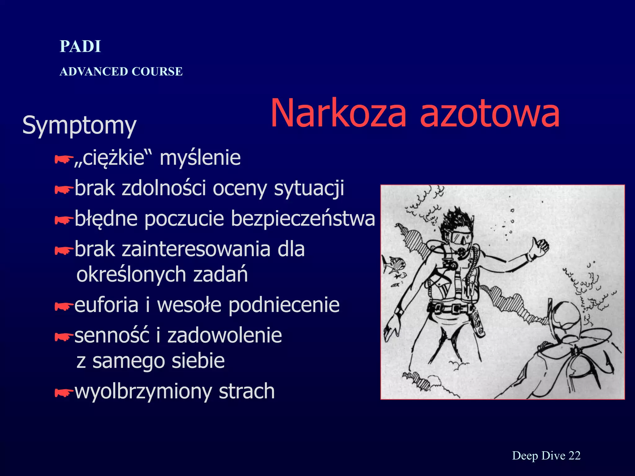 Kurs nurkowy specjalizacja deep prezentacja p.