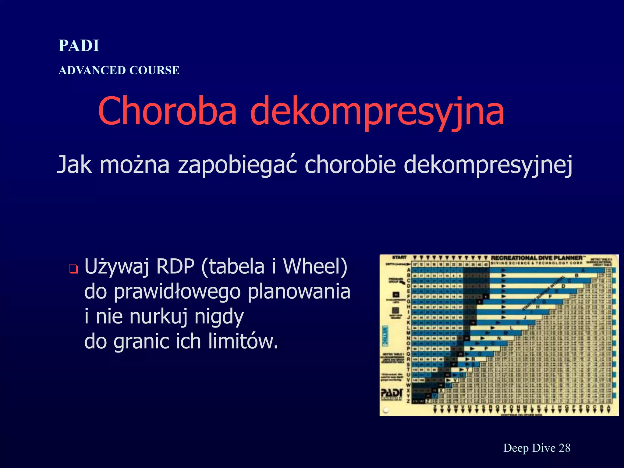 Kurs nurkowy specjalizacja deep prezentacja p.