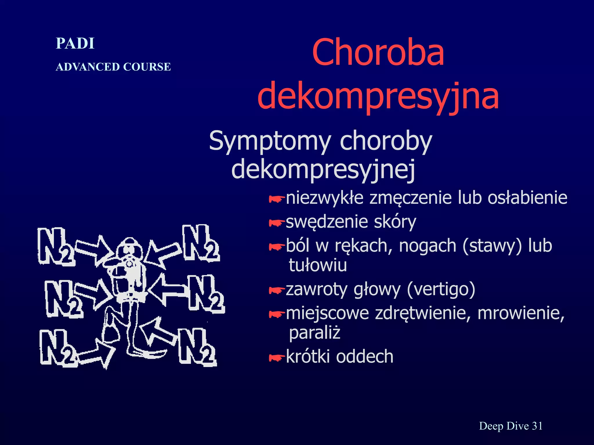 Kurs nurkowy specjalizacja deep prezentacja p.