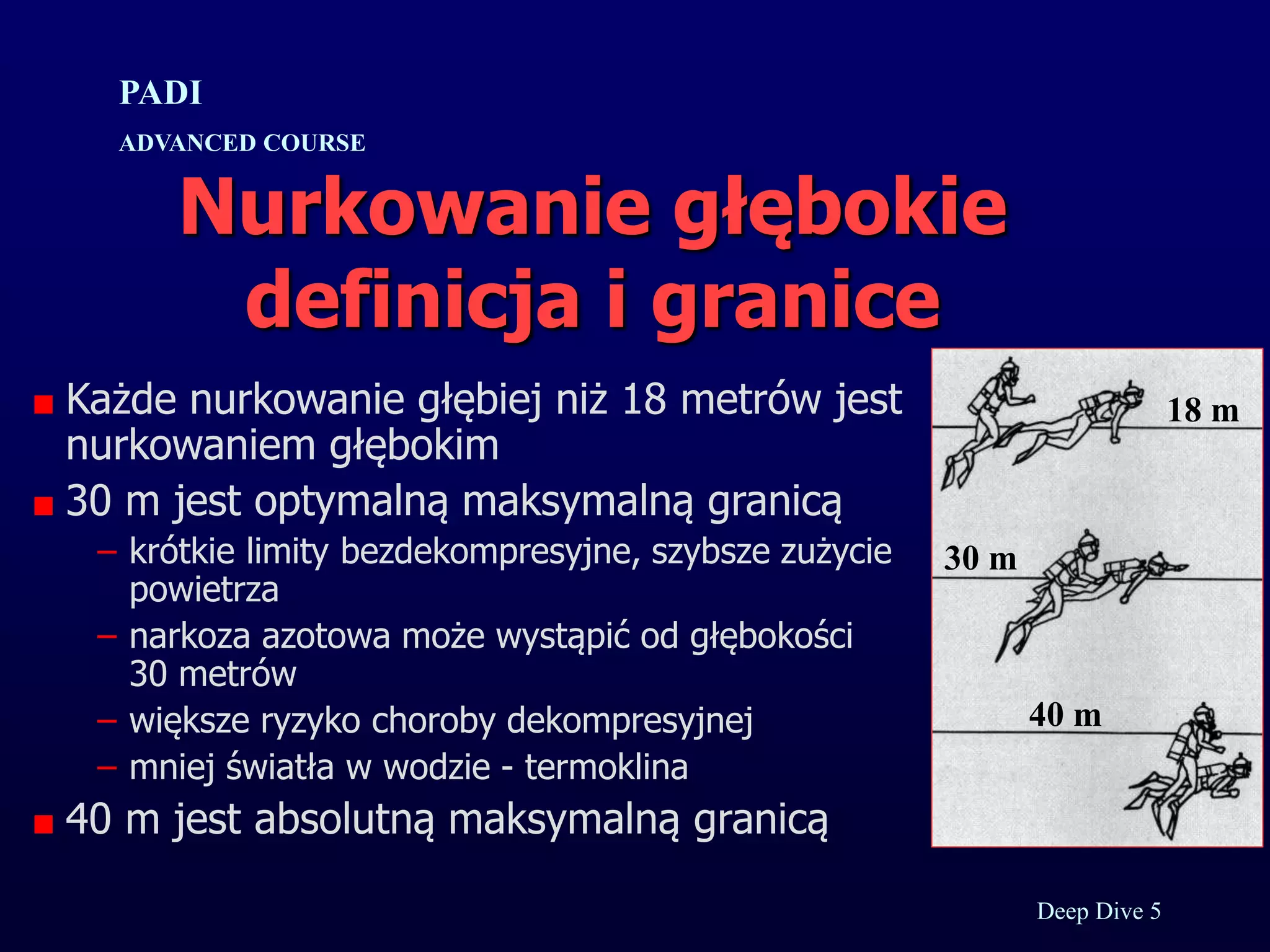 Kurs nurkowy specjalizacja deep prezentacja p.