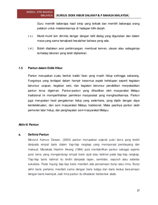 Kursus didik hibur 3