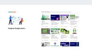 Integrasi Google sheet s
 